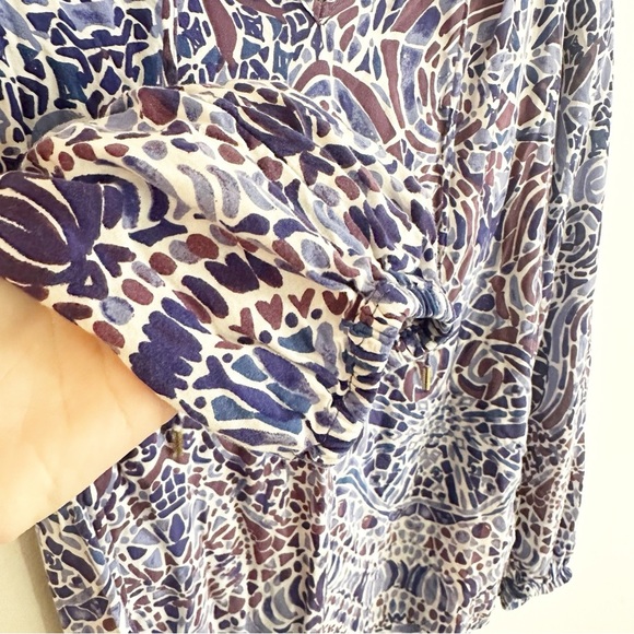 Lilly Pulitzer Willa Top in Tic Tac Tile Size XS EUC - Picture 3 of 9